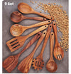 Thailand Teak Wooden Utensils – Natural Handcrafted Kitchen Set