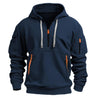 Men’s Half Zip Hoodie – Casual & Sporty Pullover Sweatshirt