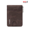 Men’s RFID PU Leather Zipper Wallet – Multi-Card Camouflage Organizer