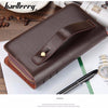 Baellerry Large PU Leather Men’s Wallet – Long Clutch with Card & Phone Pockets
