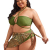 Plus Size Halter Split Swimsuit – 3-Piece Sexy Bikini Set