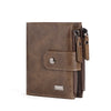 Men’s Anti-Theft PU Leather Wallet – Zipper & Multi-Function