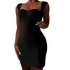 Sleeveless Knitted Strap Mini Dress – Bodycon Fit