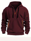 Men’s Half Zip Hoodie – Casual & Sporty Pullover Sweatshirt