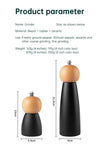 Adjustable Wood Pepper & Salt Grinder – Manual Ceramic Grinding Mill