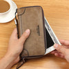 Men’s PU Leather Long Wallet – Large Capacity Clutch