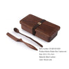 Minimalist Black Walnut Cutlery Set – Nordic Style Portable Wooden Tableware