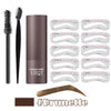 One Step Eyebrow Stamp Shaping Kit – Eyebrow Gel with Stencils & Brush