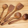 Thailand Teak Wooden Utensils – Natural Handcrafted Kitchen Set