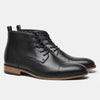 Men’s Plus-Size Chelsea Boots – Side Zipper Leather Low Heel